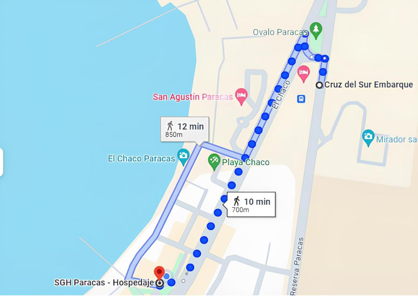 Sgh Paracas Hospedaje Bagian luar foto